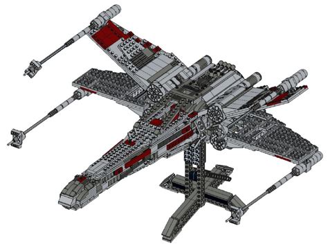 Lego Moc X Wing By Mechahn Rebrickable Build With Lego