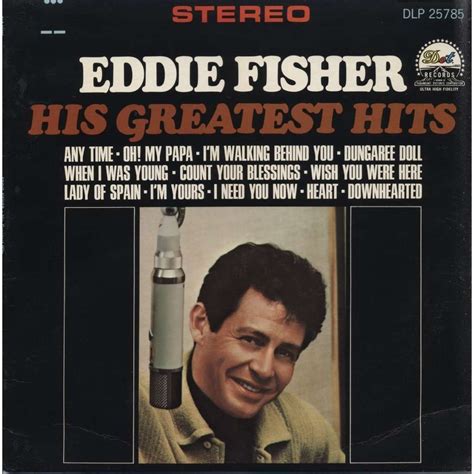 His Greatest Hits Stereo By Eddie Fisher Lp Bonus With Ubik76