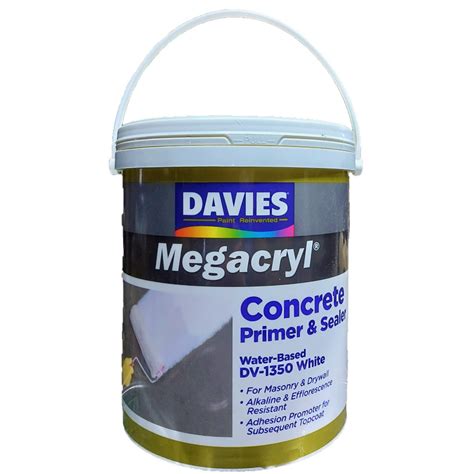 Davies Megacryl Concrete Primer And Sealer Dv White Dv