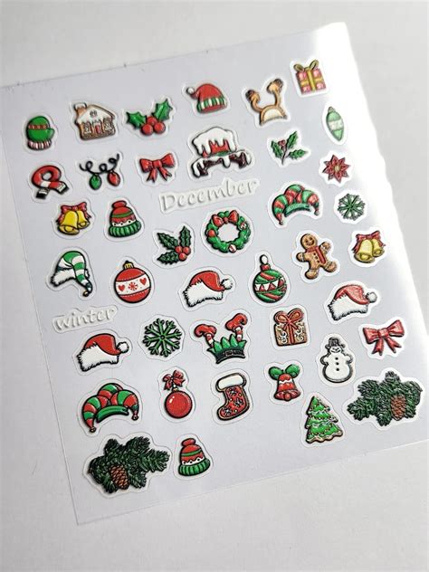 Stiker Cositas Navideñas Lovely Nails