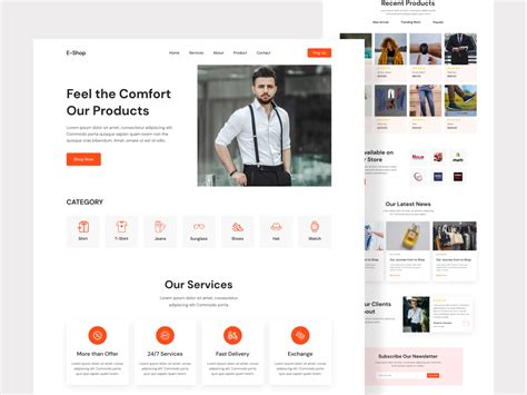 E-Commerce Landing Page Design by Mukter Hossain on Dribbble