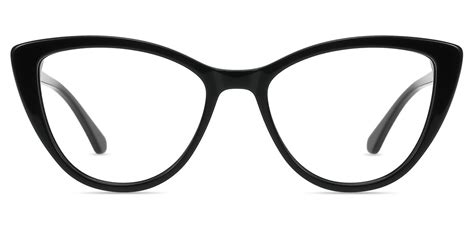 Women Glasses Medium Ac86290 Black Acetate Cat Eye Frame Firmoo Uk