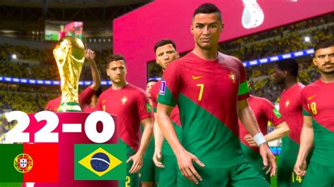 Fifa 23 Portugal 22 0 Brazil Fifa World Cup Final 2022 Qatar Fifa 23 Pc Next Gen Youtube