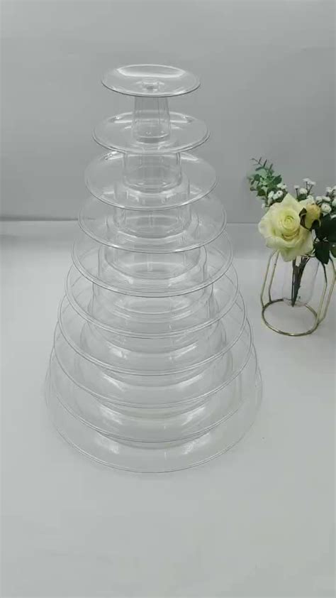 Bosn Tier Dia Macaron Cake Tower Display Stand For French