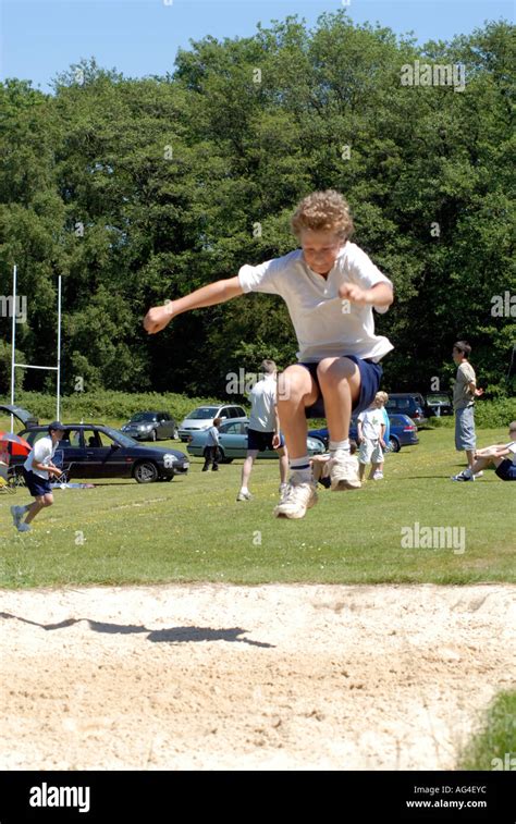 Children Competing School Sports Day Claremont Independent School