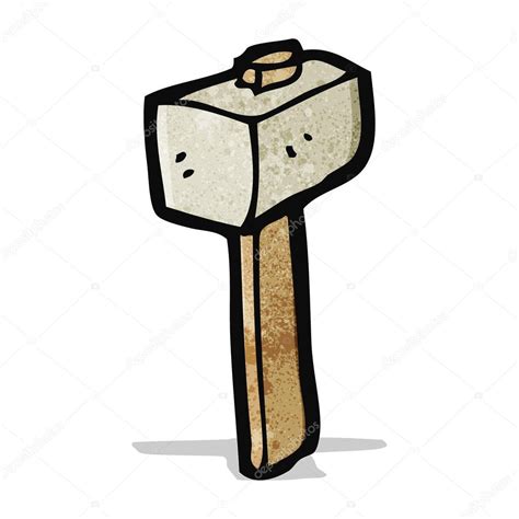 Mazo De Piedra De Dibujos Animados Vector De Stock Por Lineartestpilot