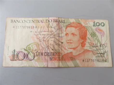 Banknote Brazil Cem Cruzados Novos Brazil Uncirculated Good