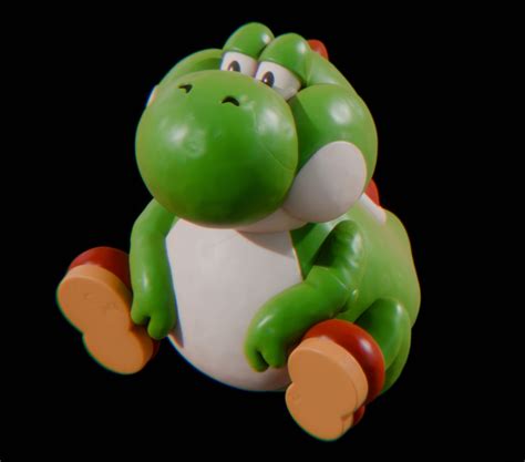 Artstation Fat Yoshi From Super Mario Rpg