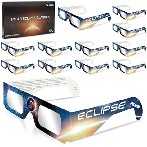 Andbasis Pack Solar Eclipse Glasses Approved Iso E