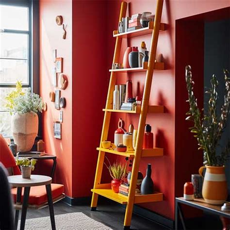 How To Decorate A Ladder Shelf Making A Statement