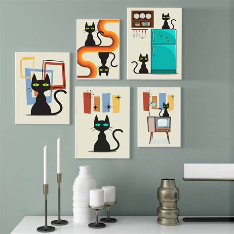 Atomic Cat Wall Art