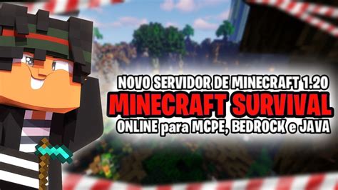 SERVER De SURVIVAL 1 20 ONLINE Para MINECRAFT PIRATA E ORIGINAL JAVA