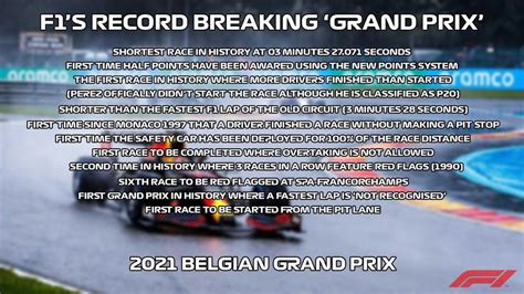 Formula 1's Record Breaking 'Grand Prix' : r/formula1