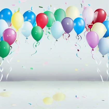 Free Happy Birthday Balloons Background