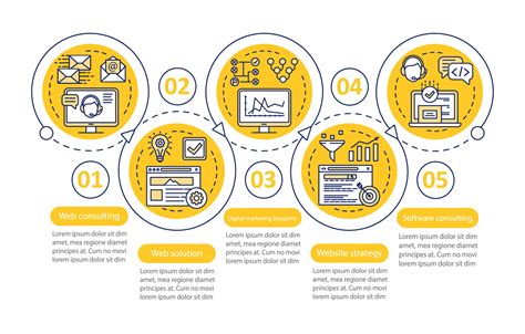 Web Consulting Audit Vector Infographic Template SEO Business