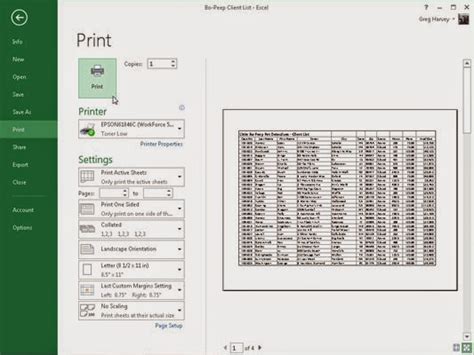 Cara Mencetak Dokumen Microsoft Excel