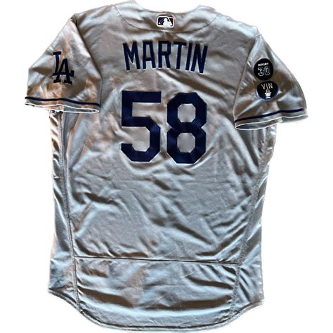 Chris Martin Game-Used Jersey | Los Angeles Dodgers Auctions