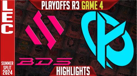 BDS Vs KC Highlights Game 4 LEC Playoffs Lower Round 3 Summer 2024