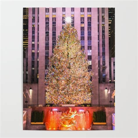 Rockefeller Center Christmas Tree Poster by igjustin | Society6