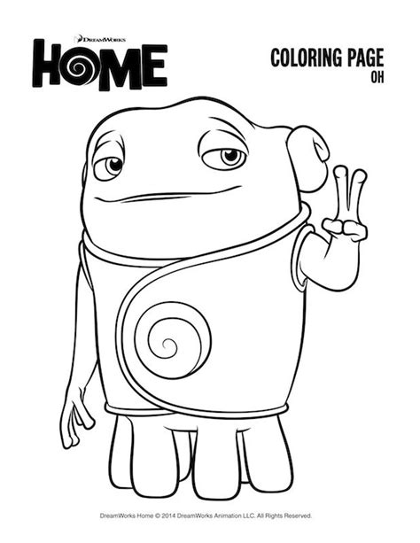 Dreamworks Home Coloring Pages