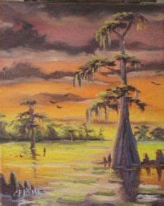 Louisiana Swamp Painting At Paintingvalley Explore Collection Of