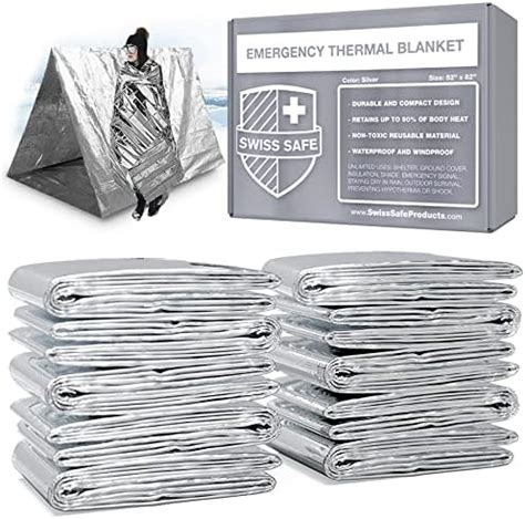 Amazon Qio Chuang Emergency Mylar Thermal Blankets Space Blanket