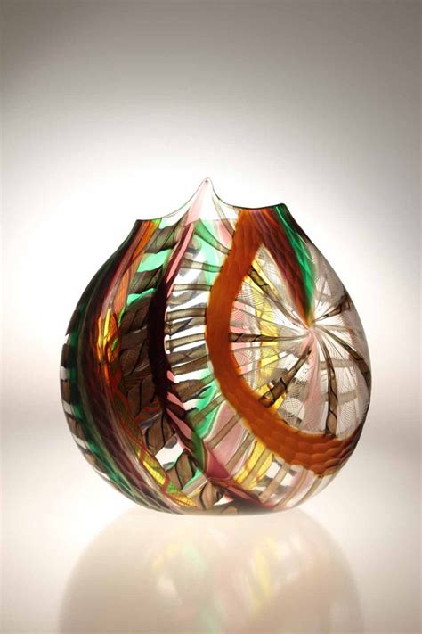 Murano Glass Studio Vase Notabilioso Reverse Glass Art Glass