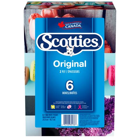 SCOTTIES FACIAL TISSUES 6X126 S