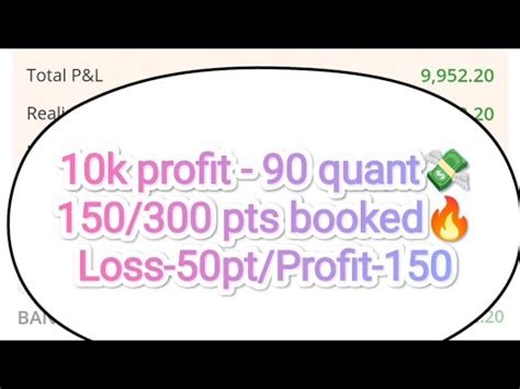 10 000 Ka Profit Live Bank Nifty Options Trading150 Pts Profit Booked