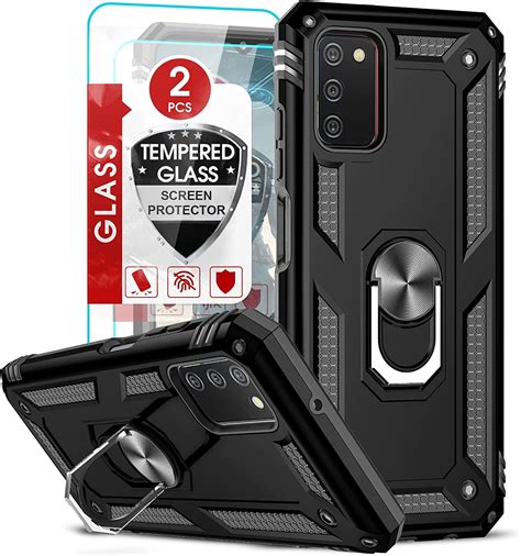 Leyi Deals Samsung Galaxy Ao3s Case With Galaxy Ao3s Screen Protector 2 Pack Military Grade