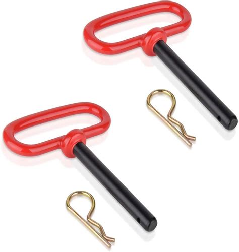 Amazon Pcs Inch Trailer Hitch Pin And Clip Red Handle Hitch