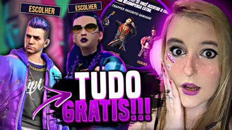 FREE FIRE AO VIVO SKINS TRAP RARAS GRÁTIS QUAL VOCÊ ESCOLHE