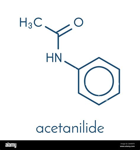 Acetanilida droga analgésica molécula obsoleto Fórmula esquelética