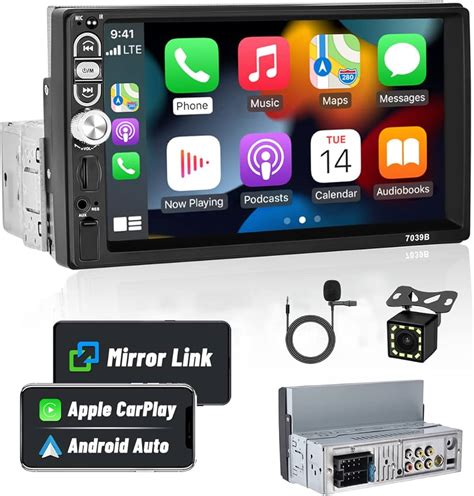 Hikity Autoradio Din Avec Apple Carplay Et Android Auto Autoradio