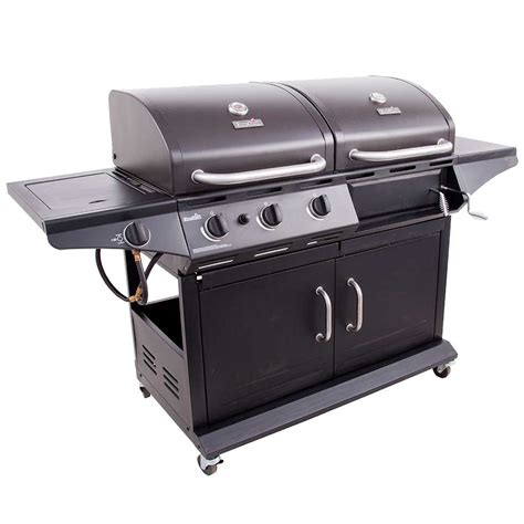 Char Broil Deluxe Charcoal Gas Combo Bbq In Black The Home Depot Canada