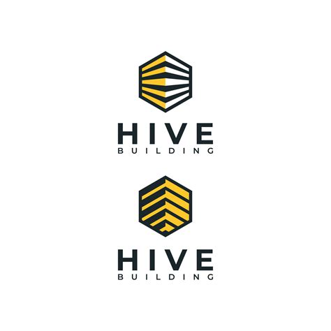 Hive and Building, Logo design and Hive emblem vector, hexagon 20684124 ...