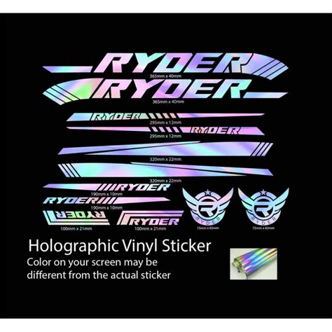 Ryder Frame Decals For Mountain BikeLcJ Lazada PH