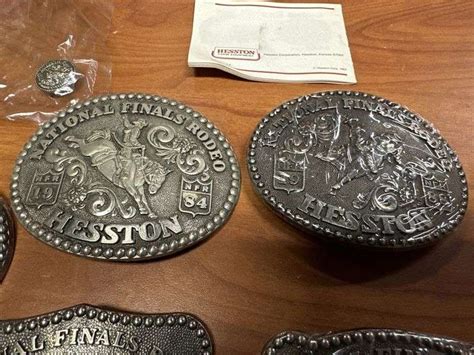 Hesston NFR belt buckles - Legacy Auction Company