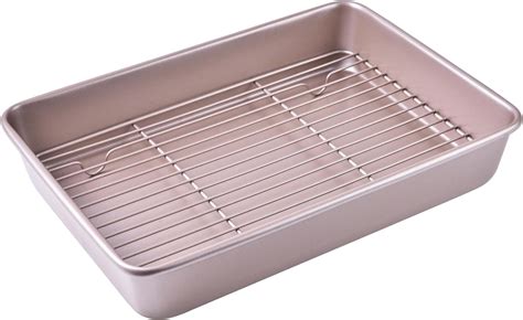 Amazon Bakeley Roasting Pan With Rack Non Stick Rectangular Deep