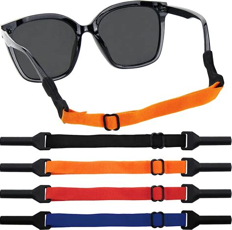 ZORRA 4 PCS Adjustable Glasses Strap Glasses Holder Sunglass Strap