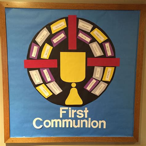 First Communion Bulletin Board Teacher Bulletin Boards Church Bulletin