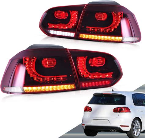 Amazon Vland Led Tail Lights For Volkswagen Vw Golf Mk Gti R