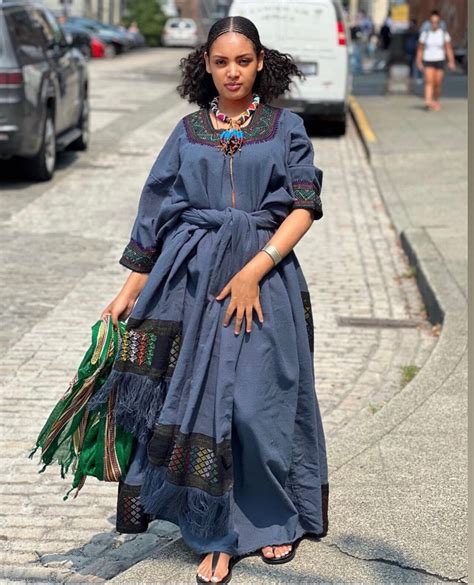 Raya Wollo Ethiopian Traditional Blue Dress ወሎ ቀሚስየሐበሻ የሐገር Etsy