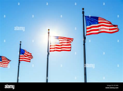 Flags Of The United States Stock Photo Alamy