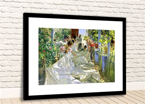 Sorolla Y Bastida Joaquin Mending The Sail 1896 Framed Photo Etsy