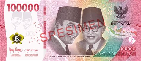 Ciri Uang Rupiah Kertas Pecahan Tahun Emisi Hukum Positif