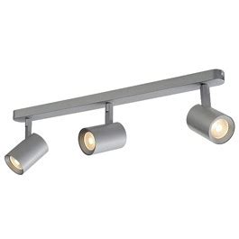 SLV 148524 Debasto LED 3x7W 3000K Wall Ceiling Light Silver Grey SLV