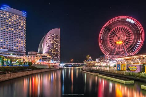 Yokohama Ferris Wheel By Mytruestory Photography On 500px Night Scene