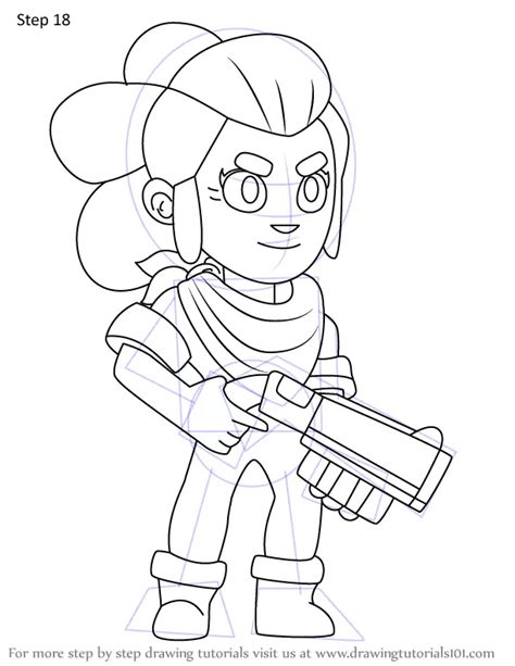 How To Draw Shelly From Brawl Stars Brawl Stars Step By Step