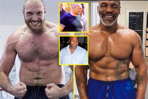 Tyson Fury Shows Off His And Mike Tysons Incredible Body